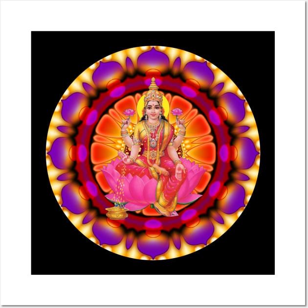 Mandala Magic - Daily Focus 10.17.2015 Lakshmi Wall Art by Mandala Magic